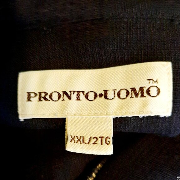 Holiday Party Black Short Sleeve Pin Striped Casual Rayon Dress Shirt - Picture 3 of 8